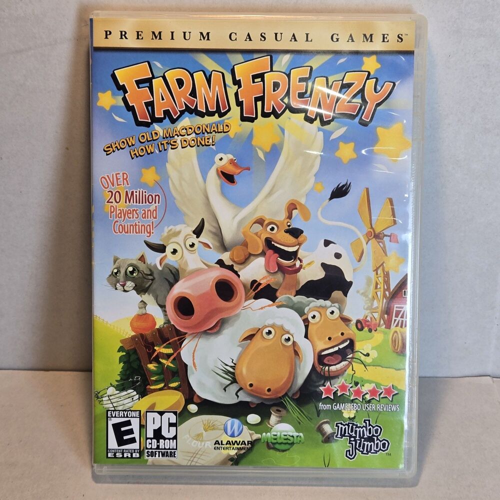 Farm Frenzy (PC CD-ROM, 2008) Casual Time Management Game - Very Good Condition
